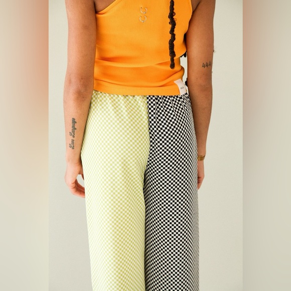 KkCo Two-Tone Mixed Checker Lounge Pants - Picture 5 of 10